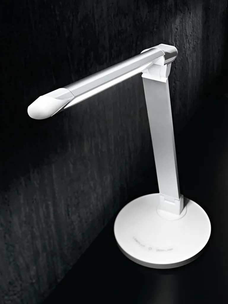 Lampe de Table LED 7W Perenz Blanche avec Port USB et Tactile Modulable