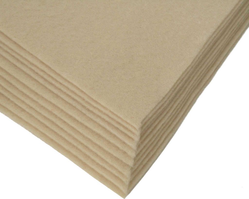 Bastelfilz Bögen 10er-Pack flex Filz A4, Stärke 1,5-2mm, Filzplatte, 50 Farben