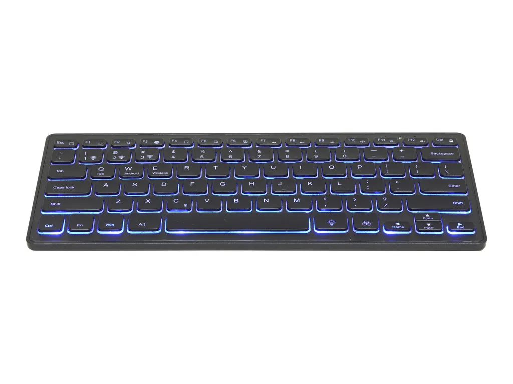 Clavier Bluetooth Ultra-plat Gembird pour Tablette et Ordinateur Noir