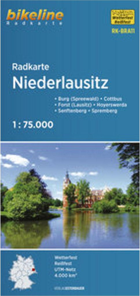 Radkarte Niederlausitz 1:75.000 (RK-BRA11)
