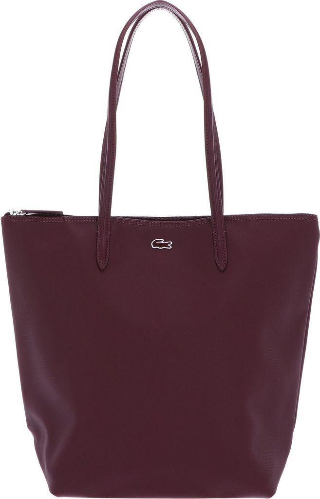 LACOSTE Schultertasche L.12.12 Concept Vertical Shopping Bag Expresso weinrot