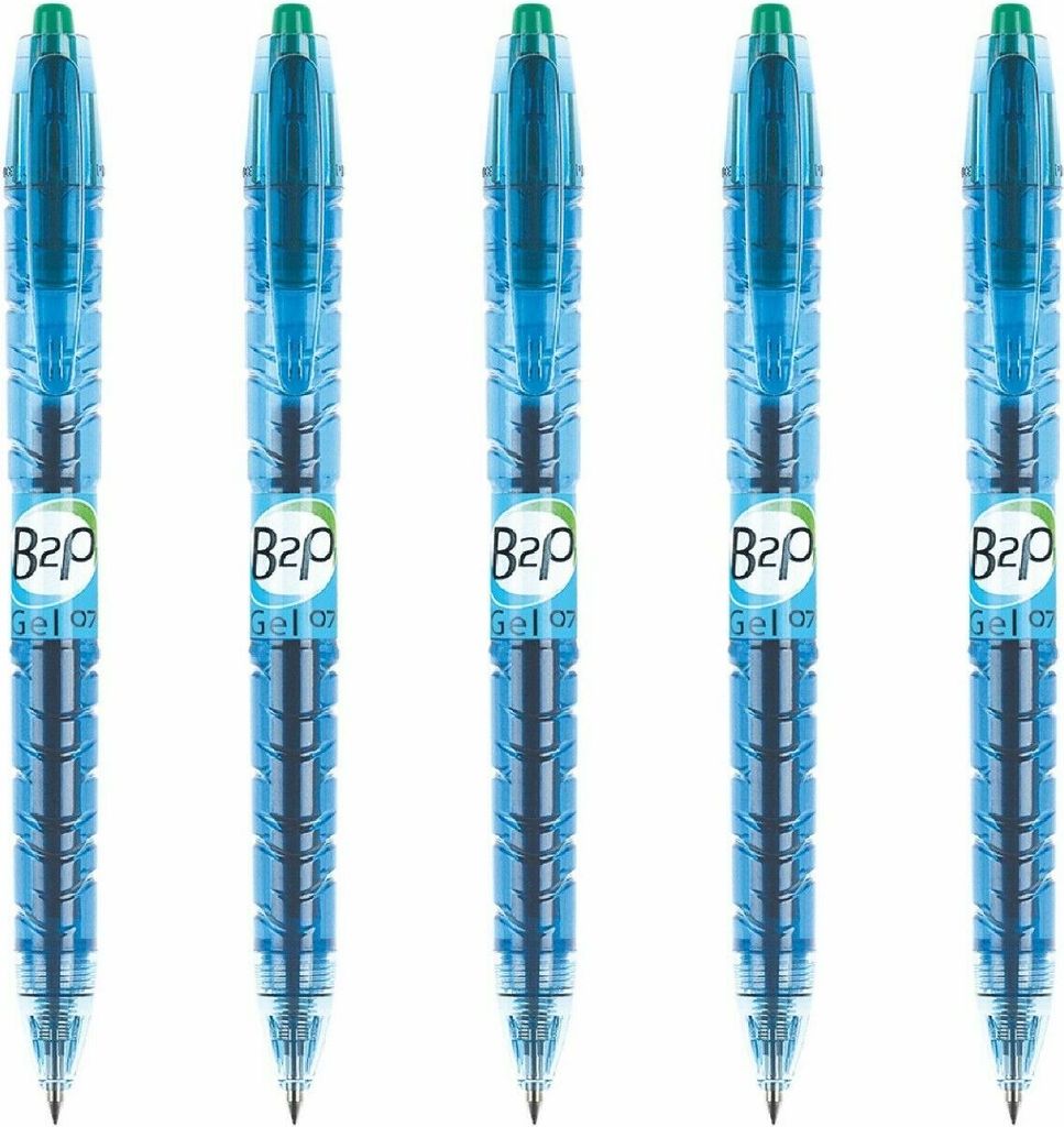 Pilot Bottle to pen 0.7 Gelschreiber - 5er-Set grün