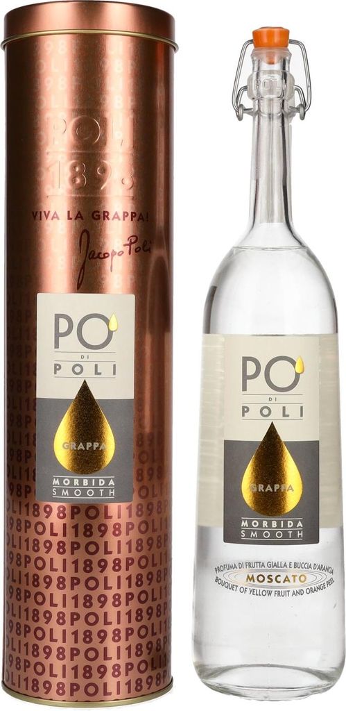 Grappa Jacopo Poli Po di Poli Morbida Smooth mit saftigem Duft 700ml