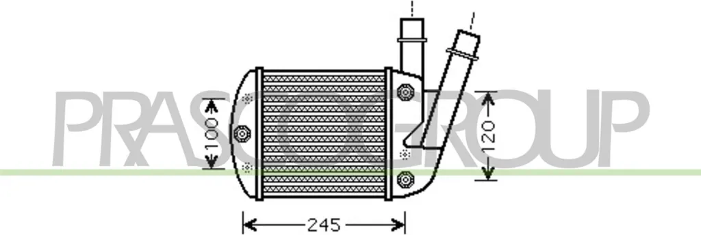 Intercooler pour Fiat Panda - Pièce de rechange pour moteur turbo 46823259