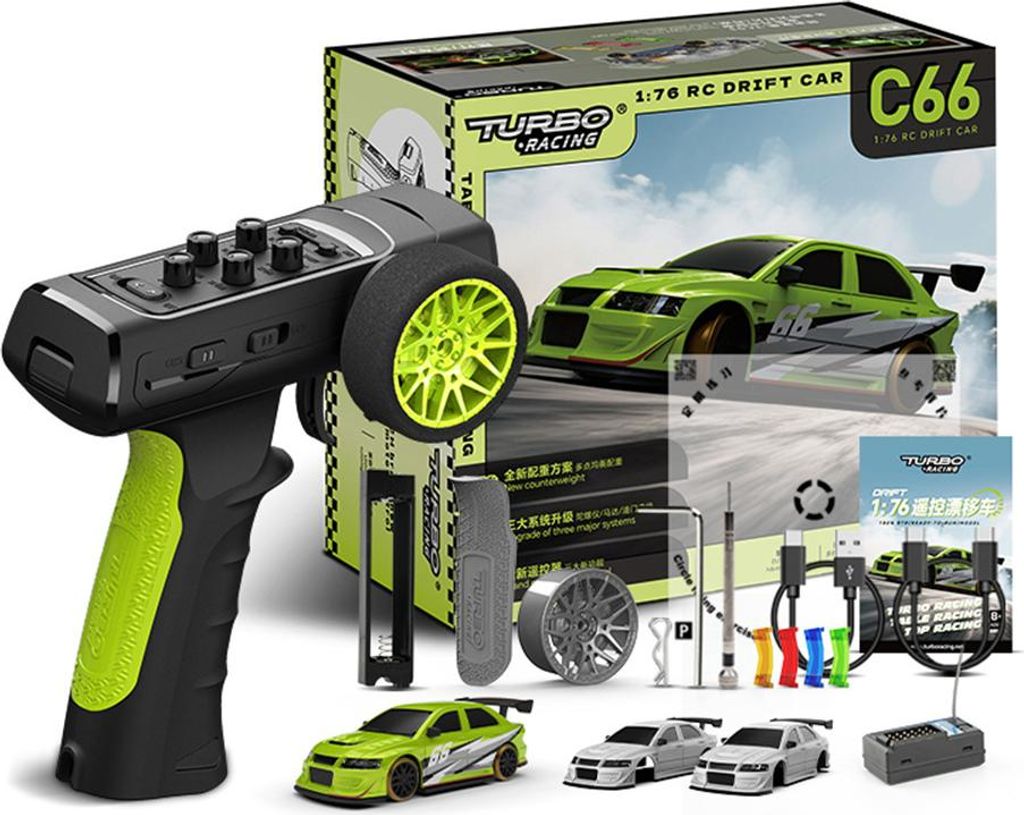 Turbo Racing C66 RTR 1/76 Mini Drift RC Auto 2.4G RWD Gyro Produktbild 