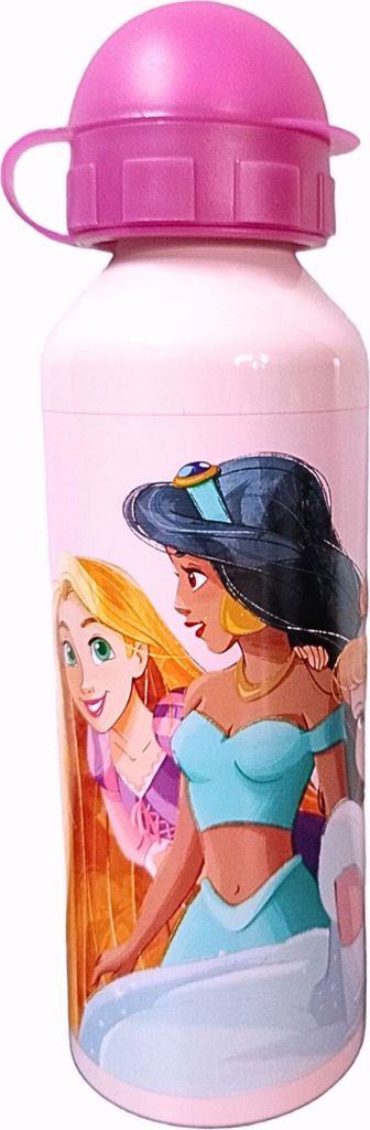 Disney Princess Alu-Trinkflasche 520 ml - Kinder Disney Sport-Trinkflasche BPA frei