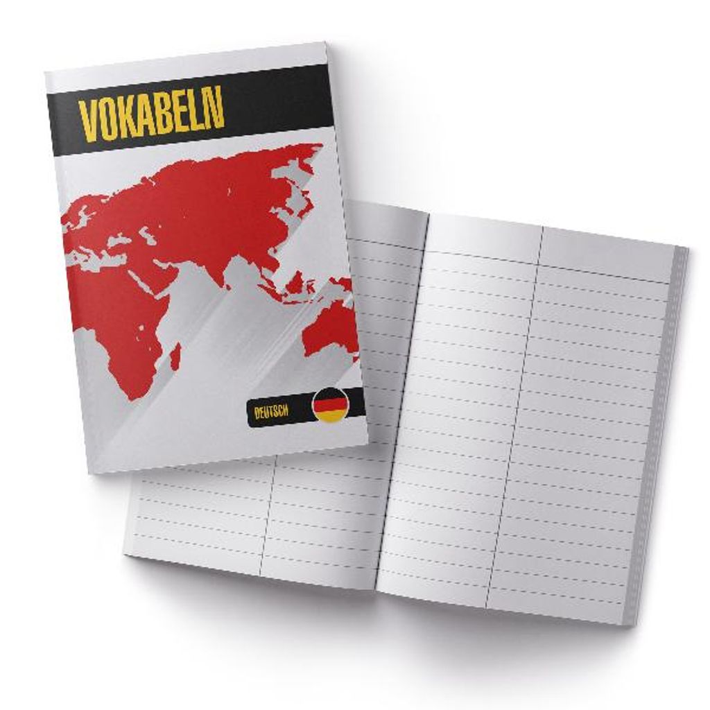 itenga Vokabelheft Deutsch DIN A5, 56 Seiten 100g Naturpapier