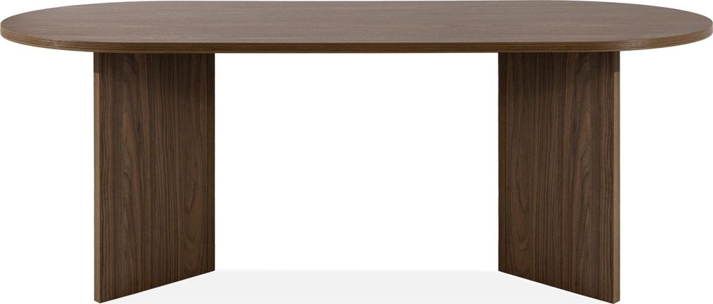 Jedálenský stôl FABER Jedálenský stôl, oválny stôl, tmavý Obrázok produktu 