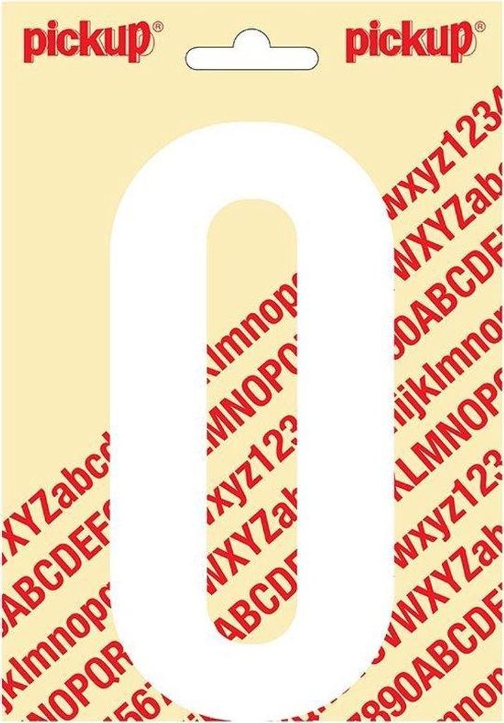 Sticker Nobel Sticker Buchstabe O weiß - Pickup