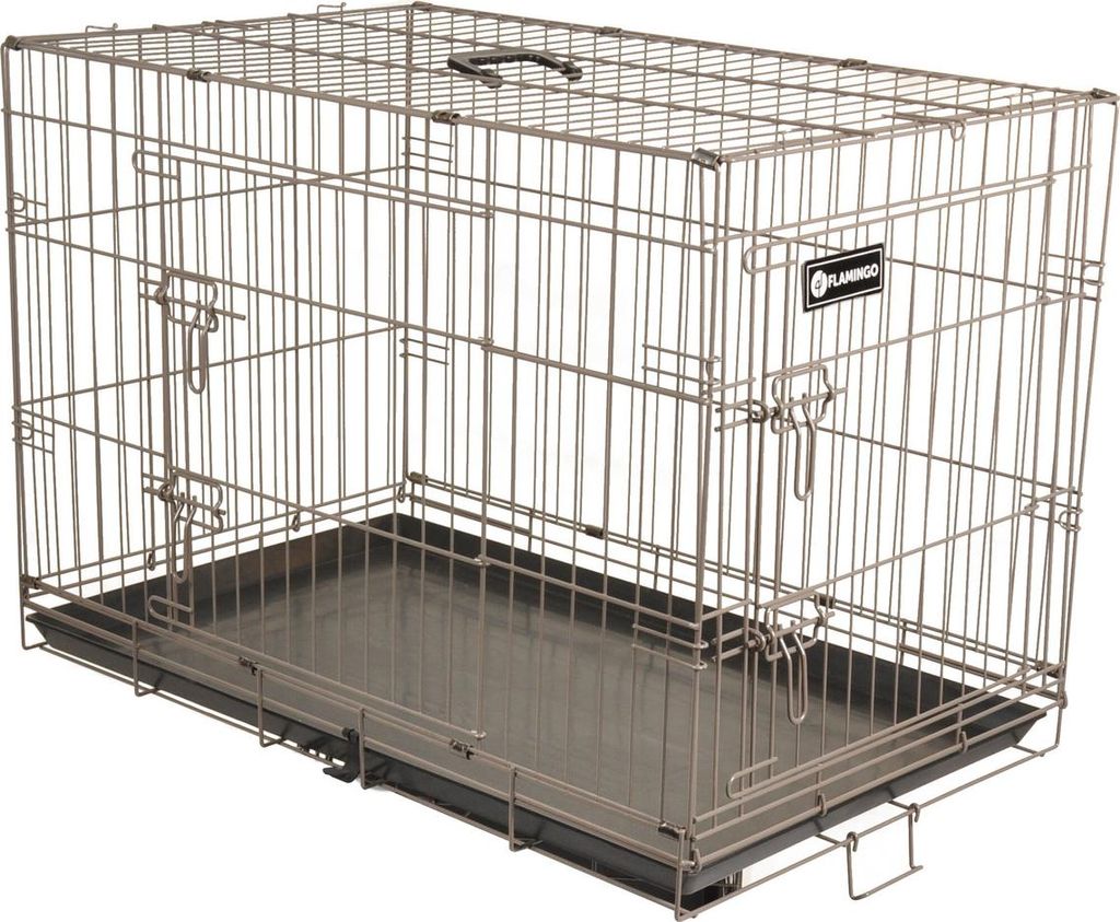 Flamingo Drahtkäfig Ebo taupe, Größe: L Produktbild 