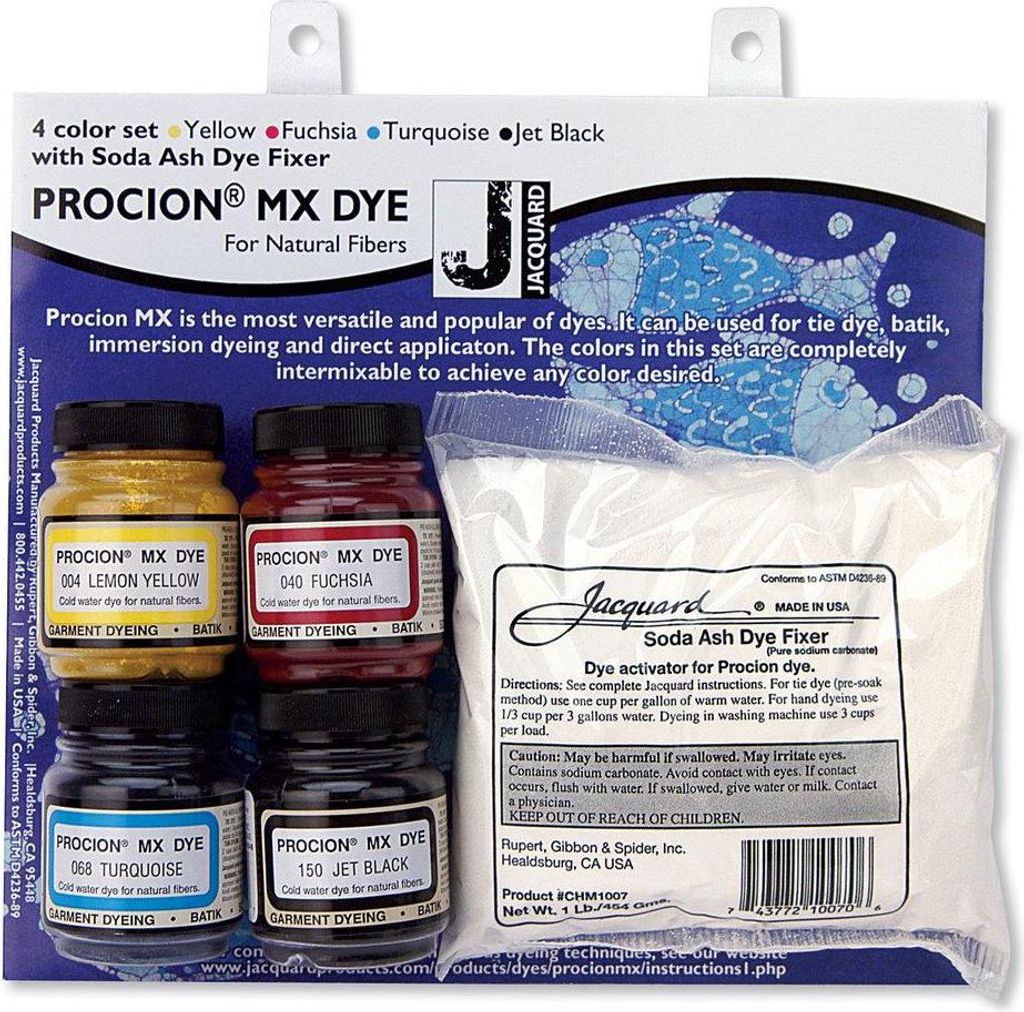 Jacquard Tie Dye Set 4 Farben - kreative Textilfarbe für Kinder