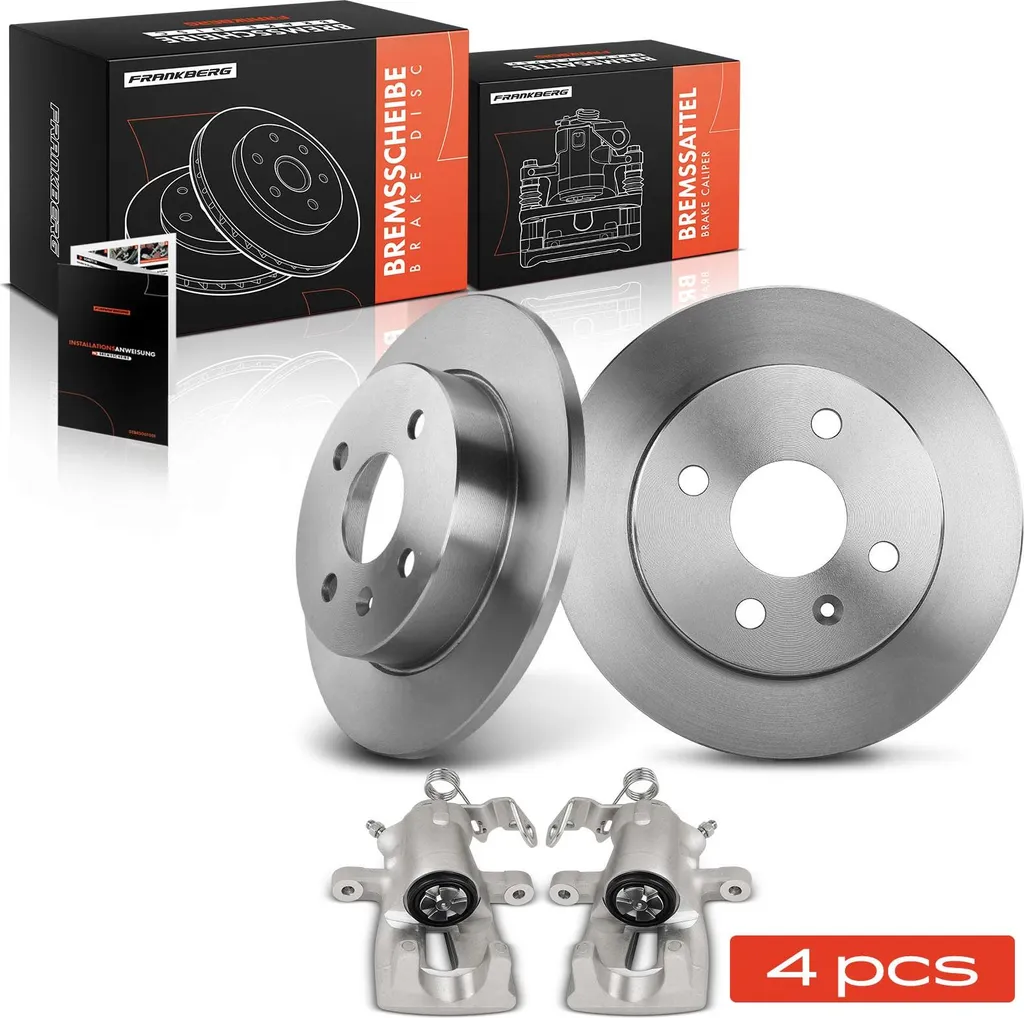 Frankberg 2 Étriers et 2 Disques de Frein Arrière pour Opel Astra G
