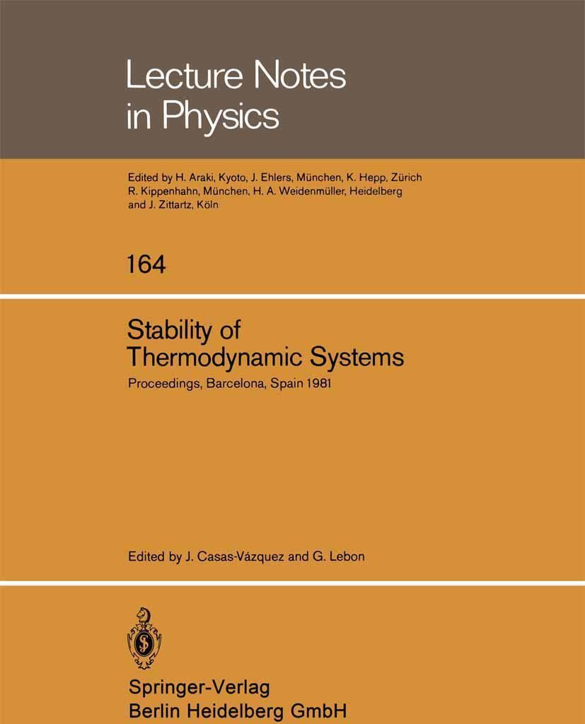 Stability of Thermodynamic Systems
