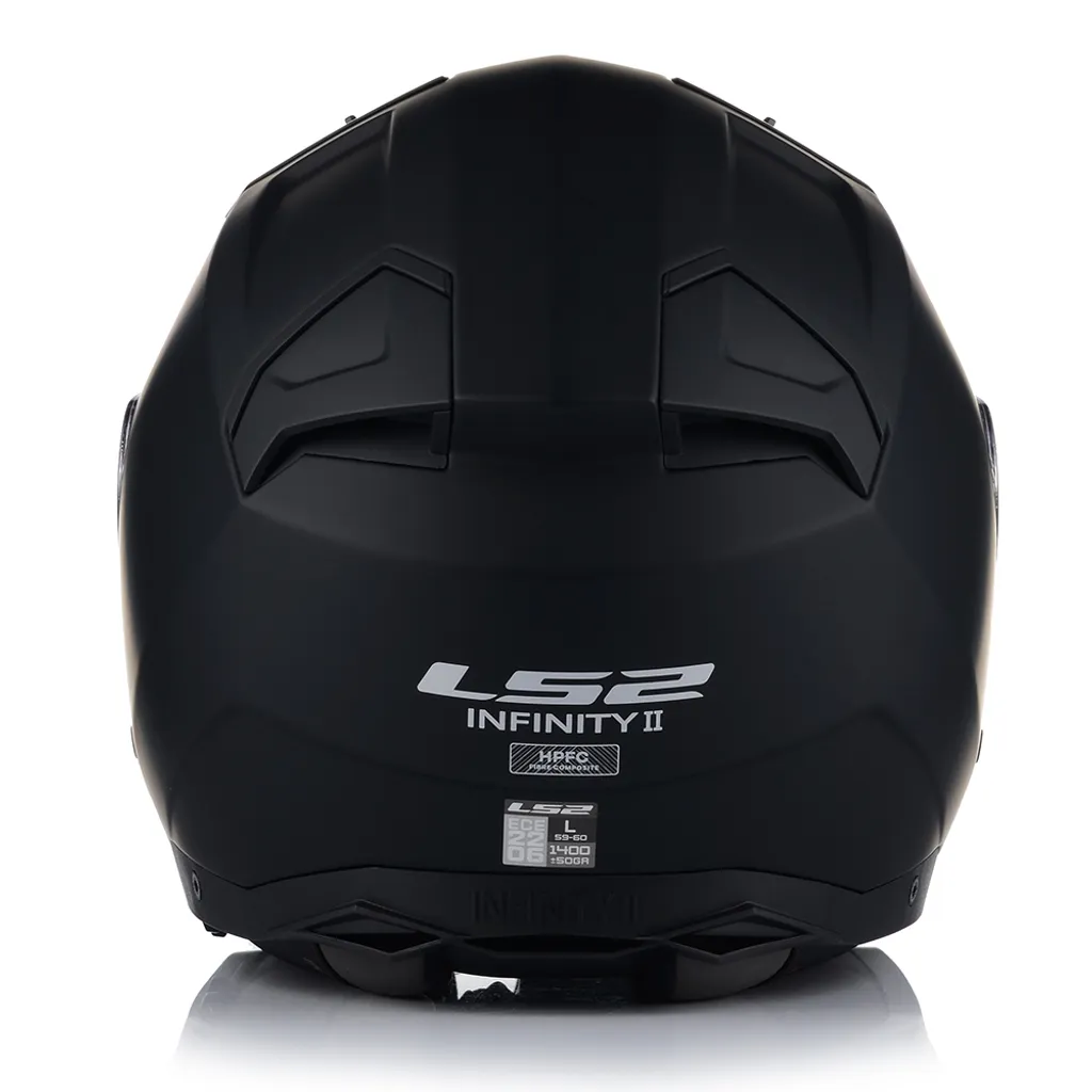 Casque LS2 OF603 Infinity II Solid Jet Noir Mat Taille L 59-60 cm - 6
