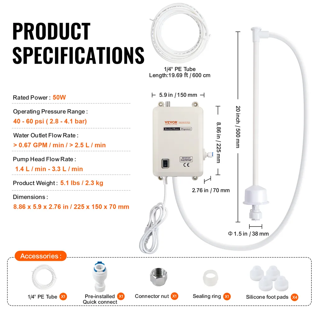 Système de distribution d'eau pour machine à café et réfrigérateur - 7