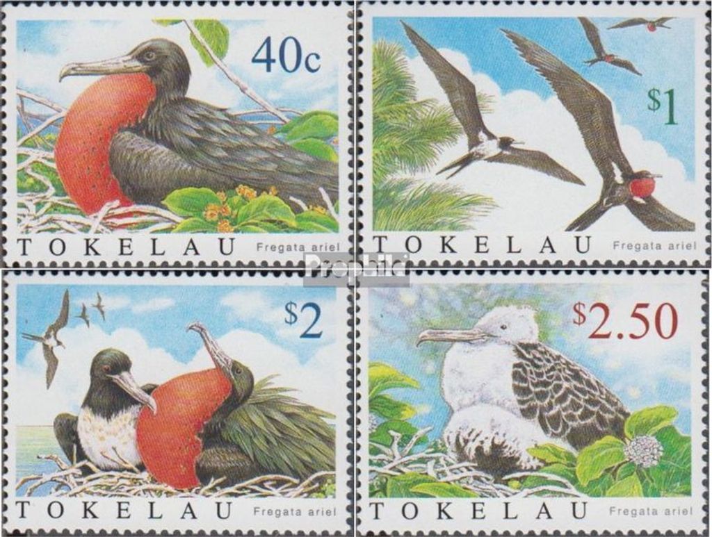 Briefmarken Tokelau 2004 Mi 348-351 (kompl.Ausg.) postfrisch Arielfregattvogel
