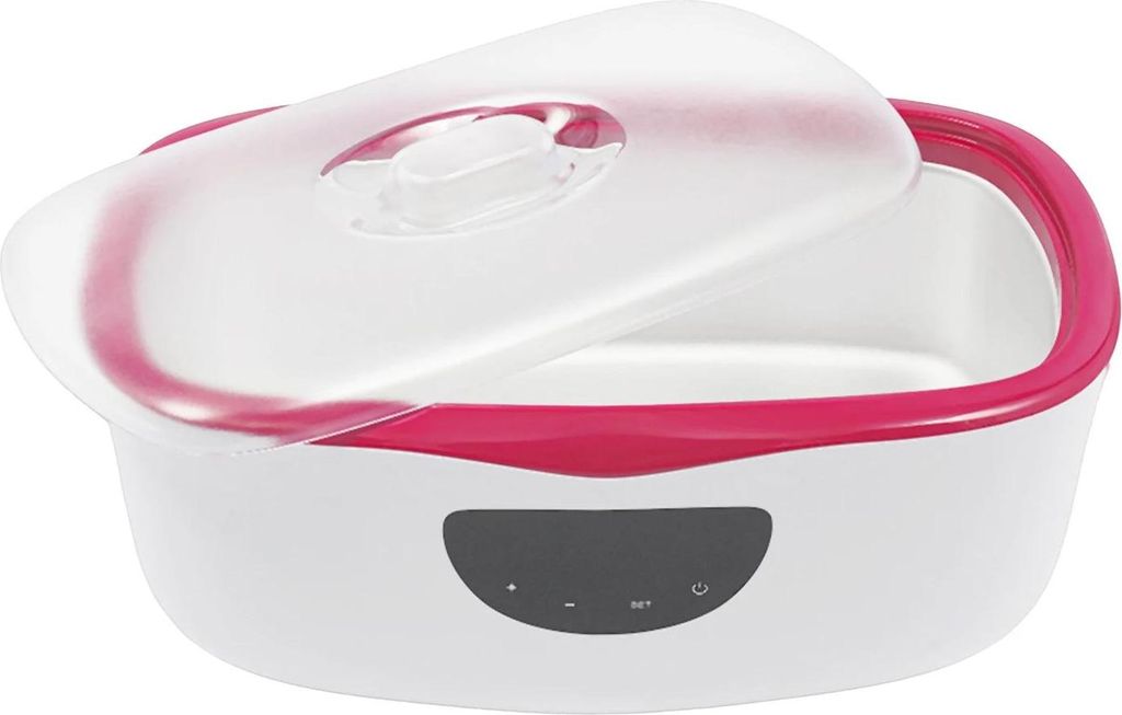 Paraffinbad - Paraffinwärmer - Fassungsvermögen 4 L - LED-Display - Für Hände und Füße - EU-Stecker - Spannung 220–240 V - - Rot