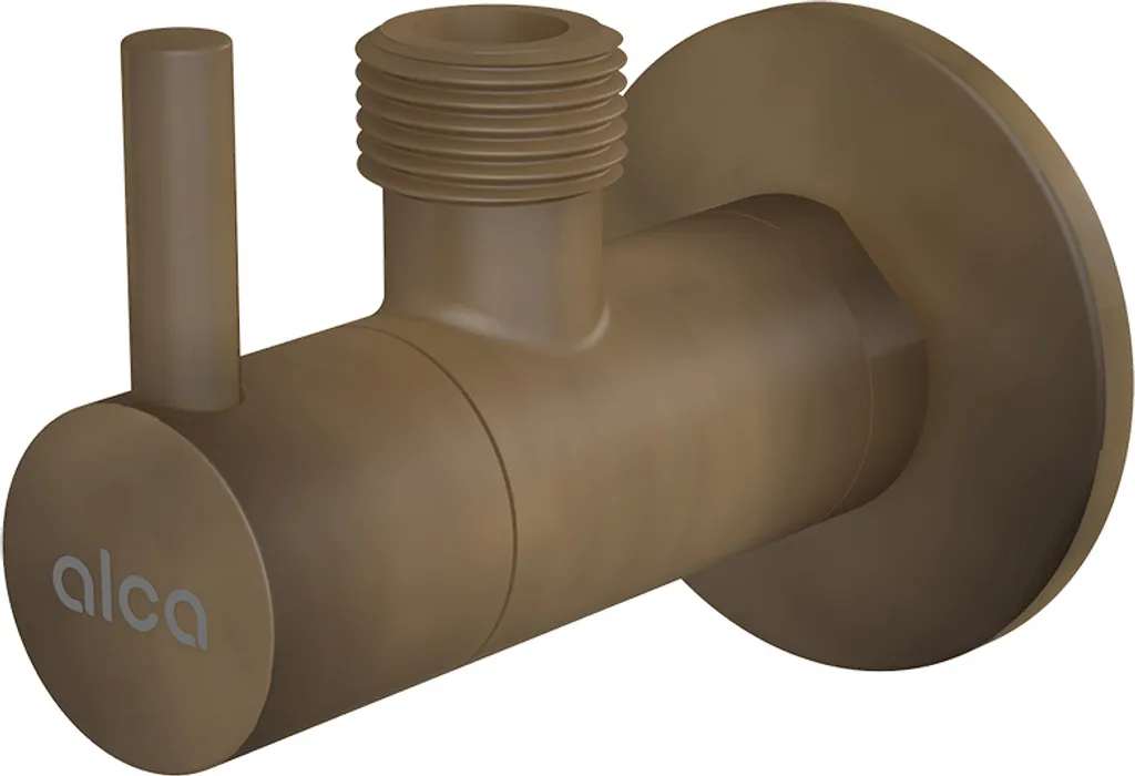 alcadrain Eckventil mit einem Filter 1/2"×3/8", Bronze-Antic