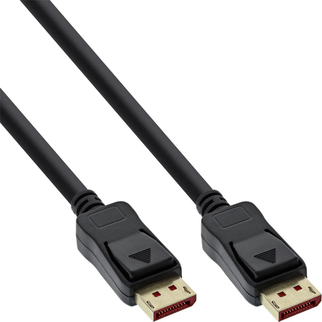 Cavo DisplayPort 1.4 Lindy Gold Line 2m – Maschio-Maschio, Contatti Placcati Oro 24K, Schermatura 360°, OFC, Garanzia 25 Anni