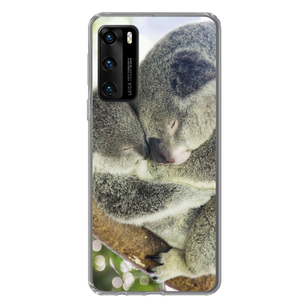 MuchoWow Handyhülle Schutzhülle Hülle für Huawei P40 Koalas - Plüschtier - Tiere - Kinder - Jungen - Mädchen Silikon Softcase Handy Hülle ...
