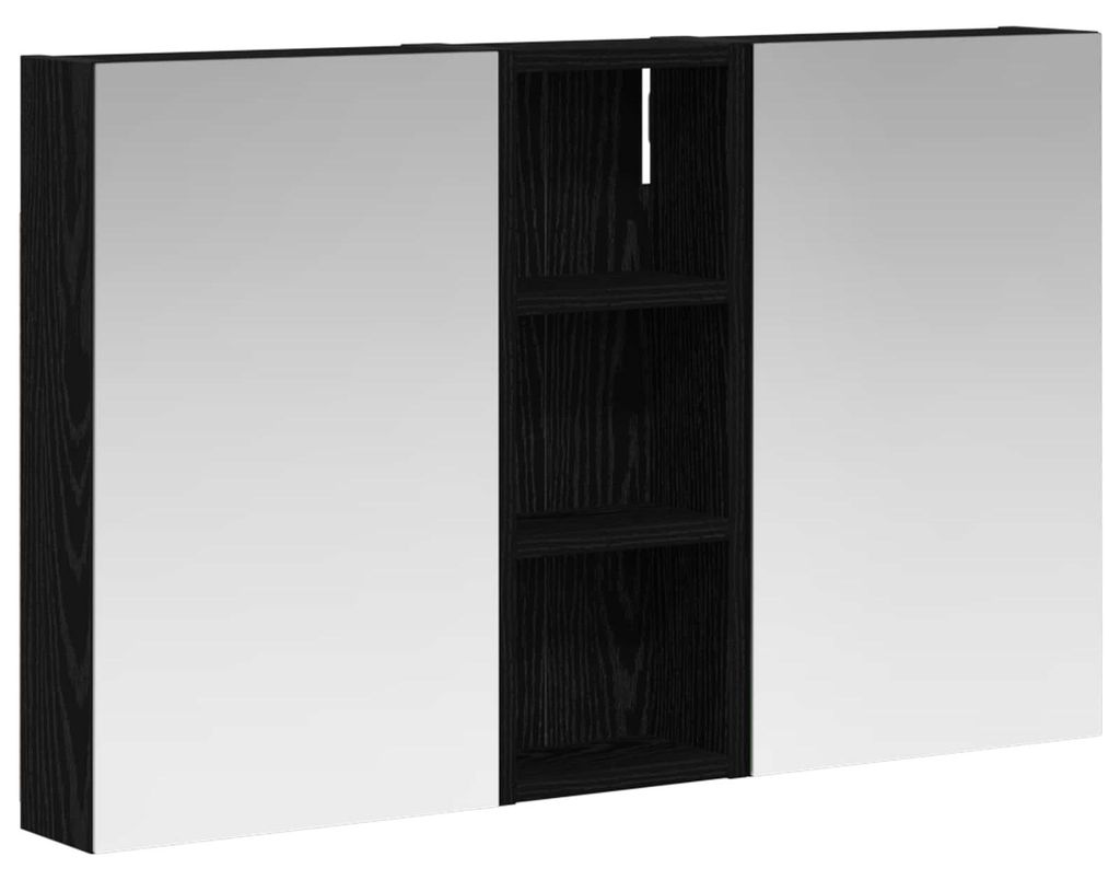 Badezimmerschrank-Set 3 pcs 80 x 10,5 x 50 cm Holzwerkstoff