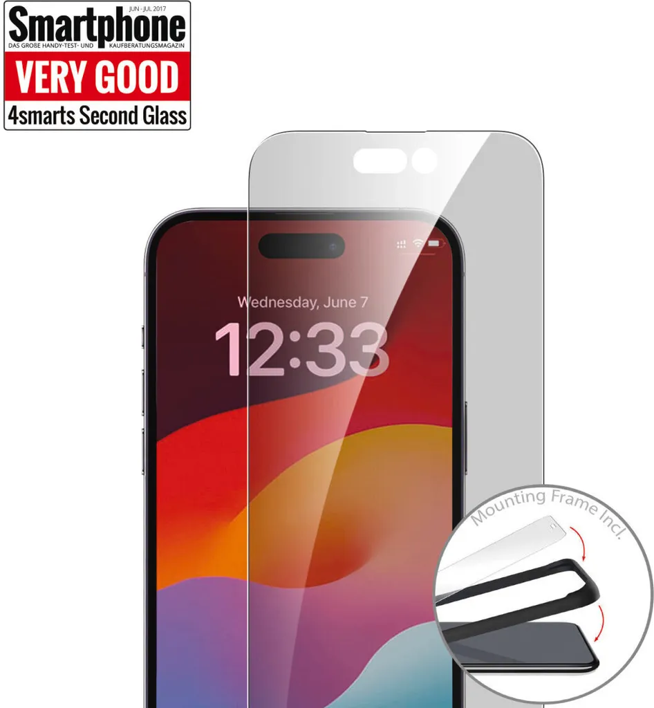 4smarts 540599 Vetro Temperato Apple 1 Pezzo - Protezione Display 9H