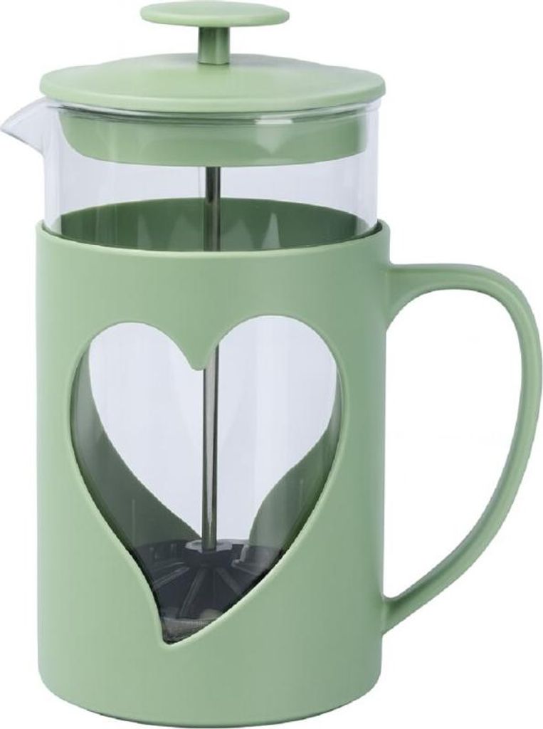 Kaffeezubereiter French Press Kaffeebereiter mit Herz Design
