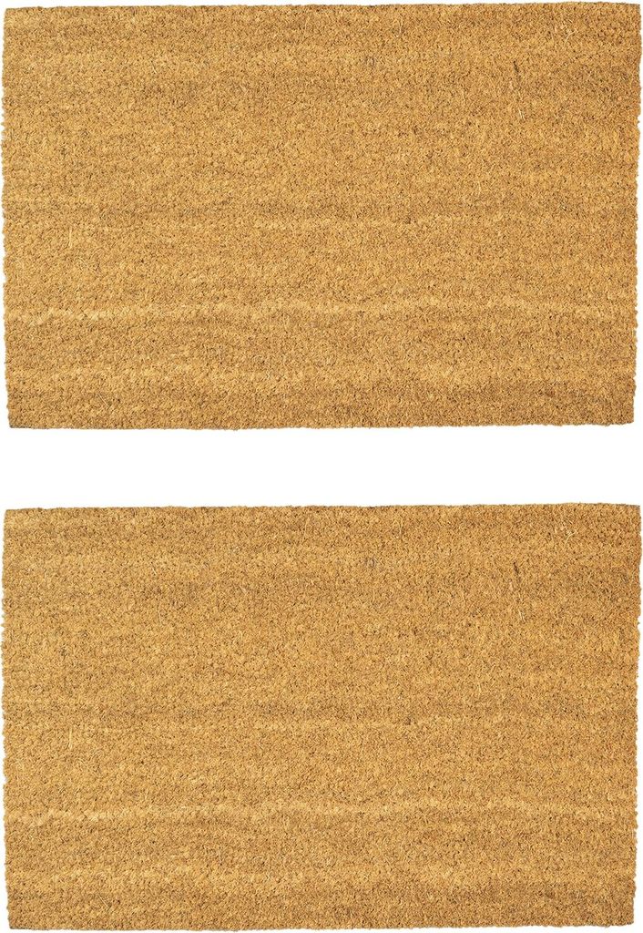 Nicola Spring Kokosfaser-Fußmatten – 90 x 60 cm – klassisch – 2er-Pack
