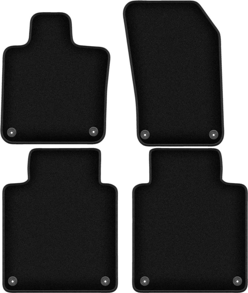 Tappetini Velluto Volvo S90 II Long (2016-) Set 4pz Neri Su Misura