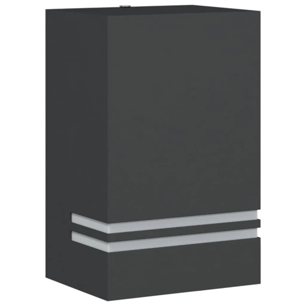 Applique Esterna Nera vidaXL - Illuminazione Design Acciaio Inox IP44