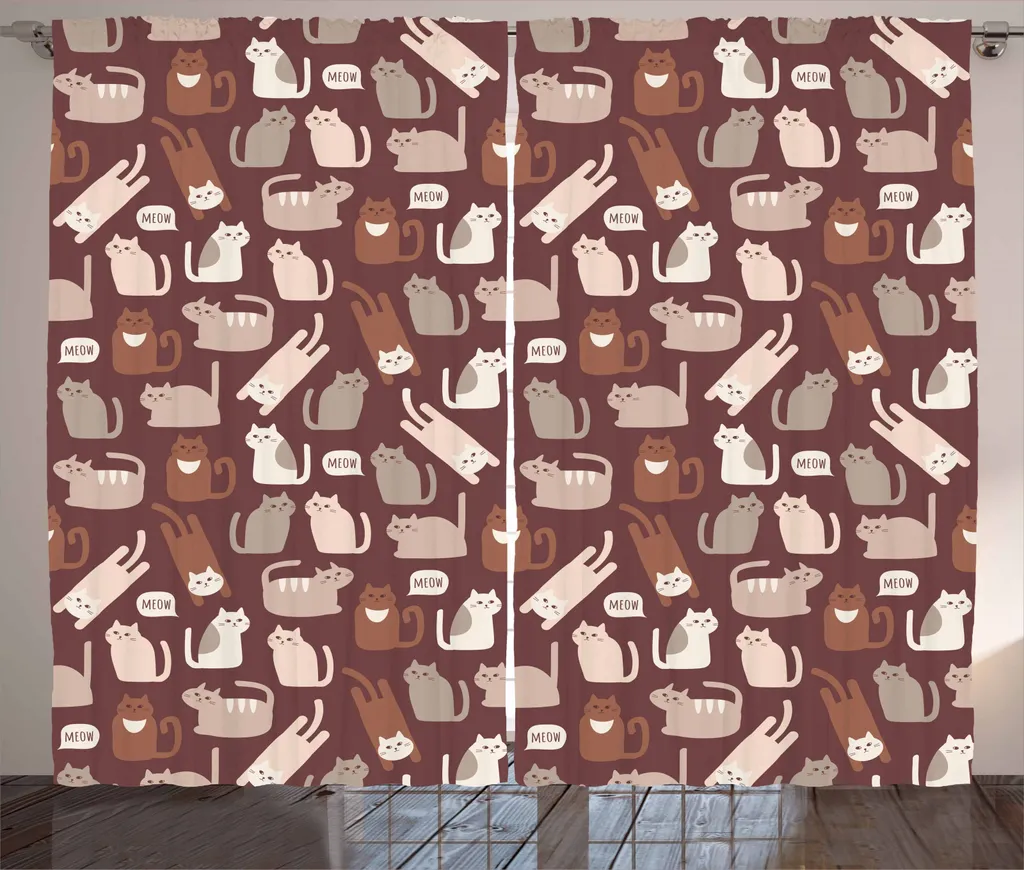 ABAKUHAUS Tenda Gattini 280x245 Rosa Secca Beige - Alta Qualità