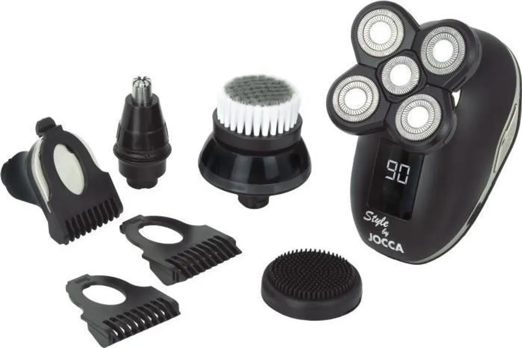 Kit Grooming Uomo JOCCA 1602 - Batteria 600mAh Litio e 5 Testine