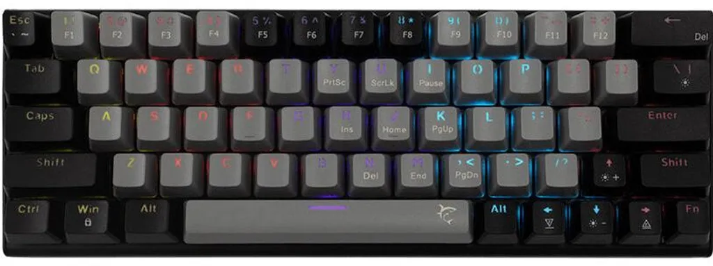 Clavier Mécanique Switches Bleus White Shark WAKIZASHI 2 Gris et Noir