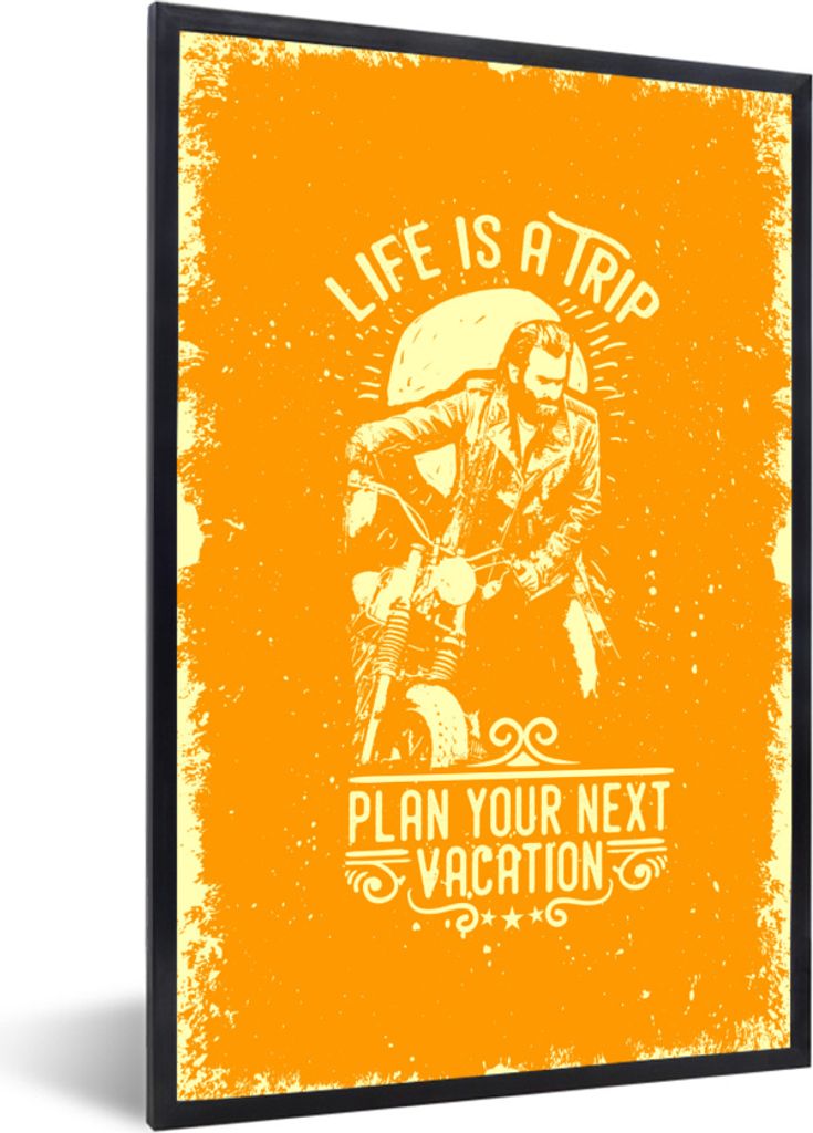 MuchoWow® MuchoWow® Gerahmtes Poster Jahrgang - Motorrad - Produktbild 