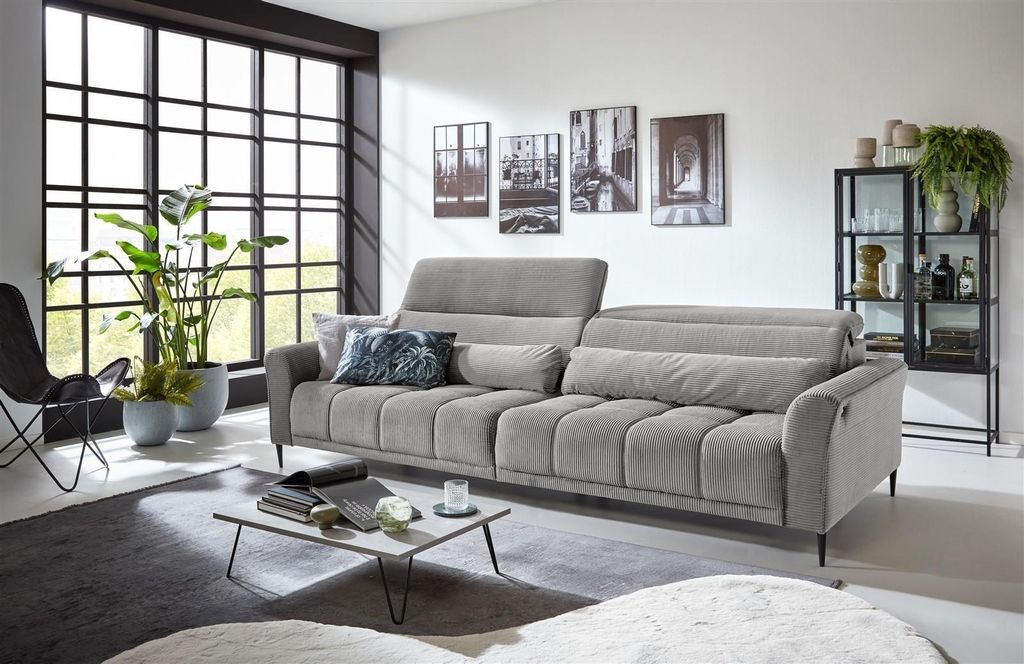 Big-Sofa >Wolve< elektr. Sitzverstellung, 2 Kissen, Produktbild 