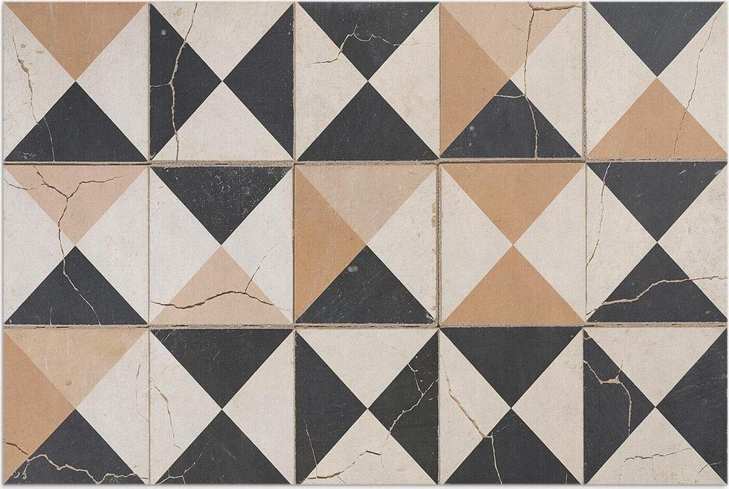 Nachahmung von alten Fliesen – Vinylteppich – 140x210 cm – Outdoor Teppich – Terrasse – Wetterfest – Modern