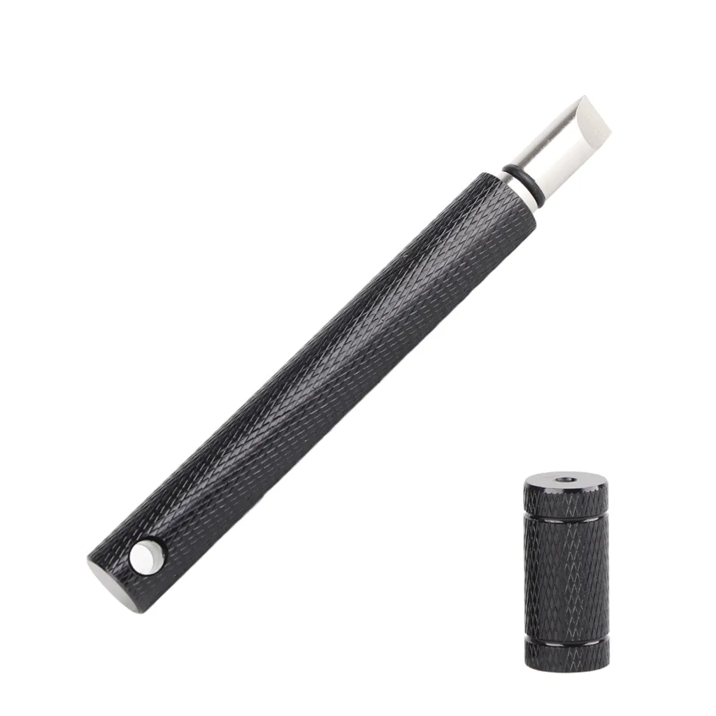 Affûteur de Clubs de Golf Inox avec Lames en U et V - Modèle Noir 11cm