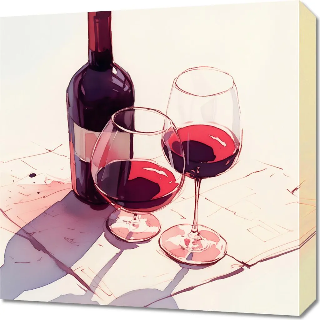 Quadro 50x50 cm Atmosfere vinicole
