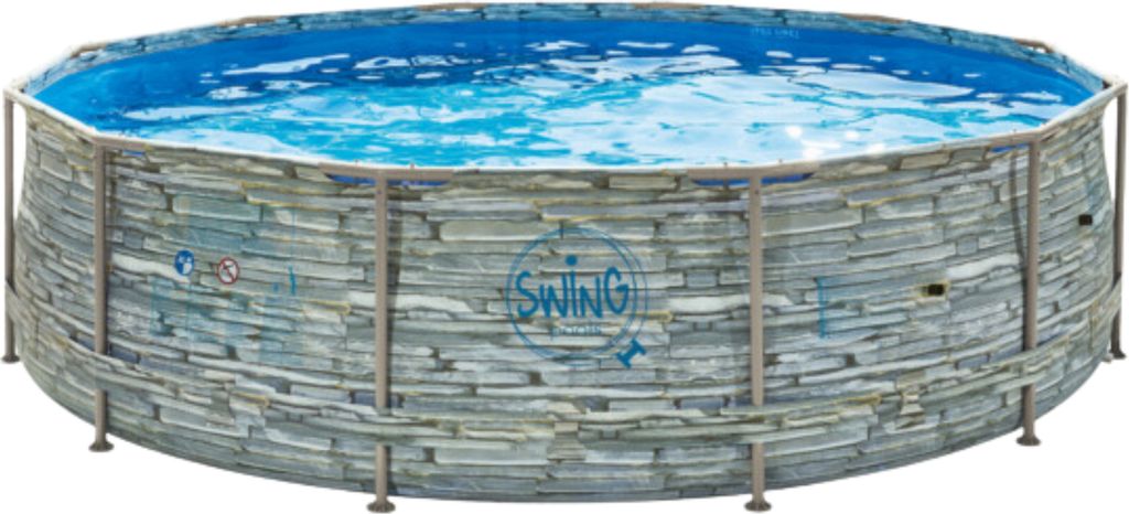 ELITE - STONE RAHMEN POOL - 3.66 x 0.91m, Stone design Produktbild 2