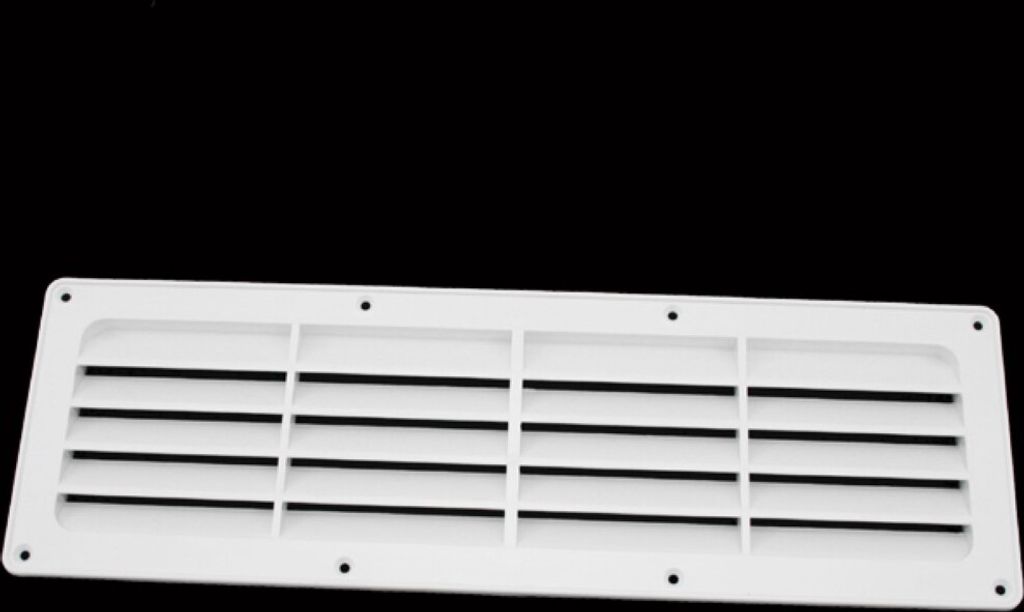 Lüftungsgitter Gitter Wohnwagen Wohnmobil Caravan Boot Kunststoff weiß 325 x 105 mm