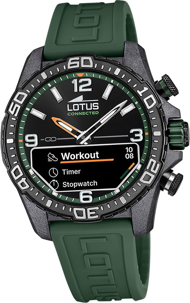 Lotus Kunststoff Herren Uhr Armbanduhr grün Sport Fashion Multifunktion D2UL20000/2
