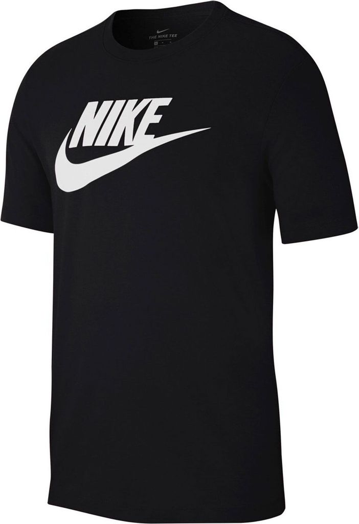Nike M NSW TEE ICON FUTURA BLACK/WHITE BLACK/WHITE M Produktbild 