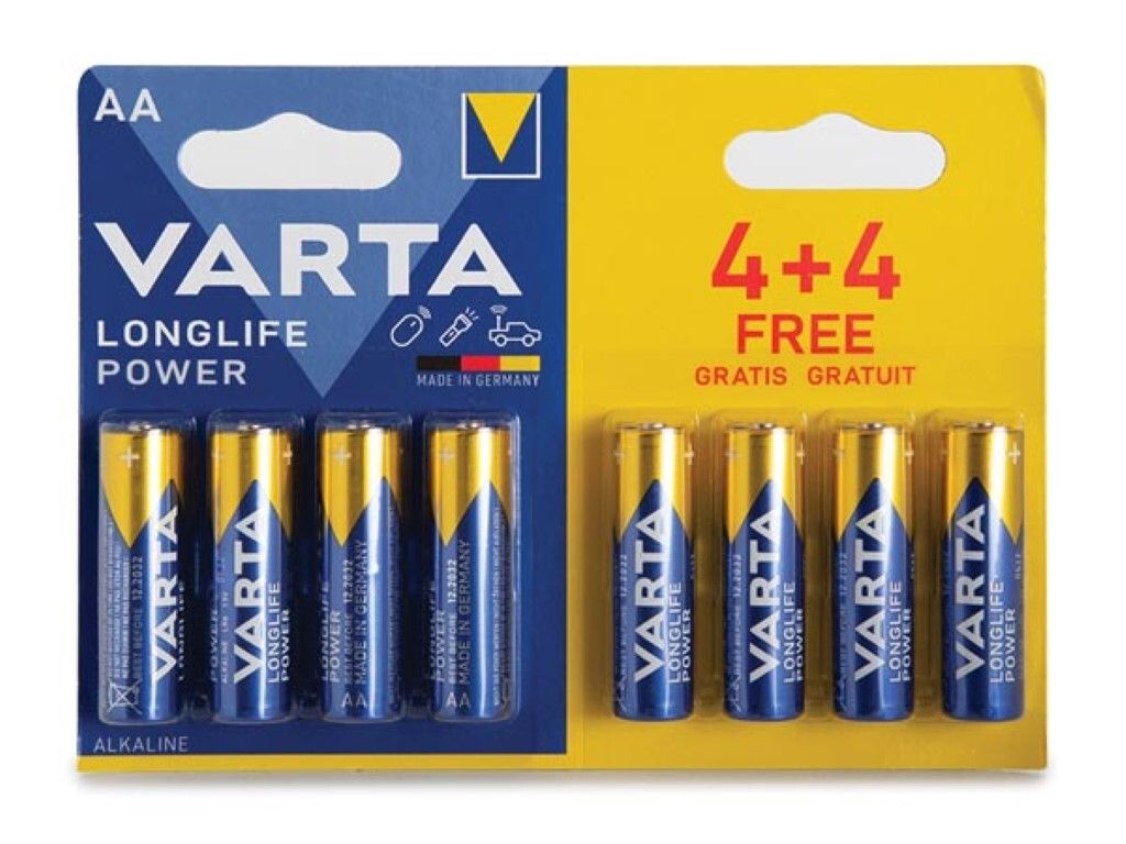 Varta 04906, Baterie na jedno použití, AA, Alkalický, 1,5 Obrázek produktu 