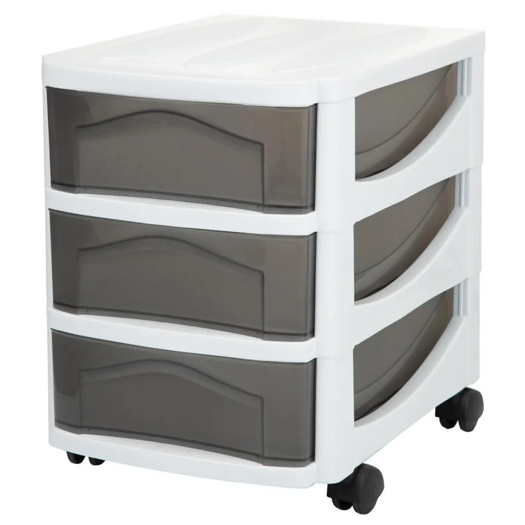 Petit Meuble de Rangement 3 Tiroirs 30x30x40 cm Bama Big Hobby Robuste