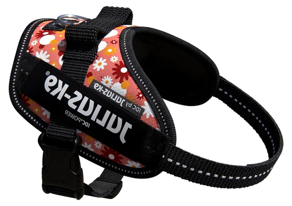 Julius-K9 IDC Powergeschirr, Größe: XS/Mini-Mini, Pink mit kleinen Blumen