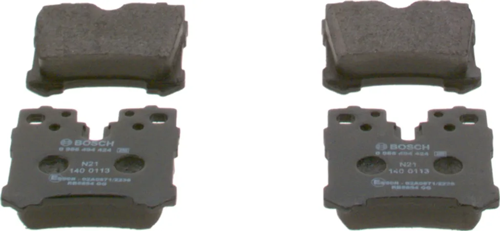 Stop bruits et vibrations : Plaquettes de frein Bosch 0986494424 Lexus