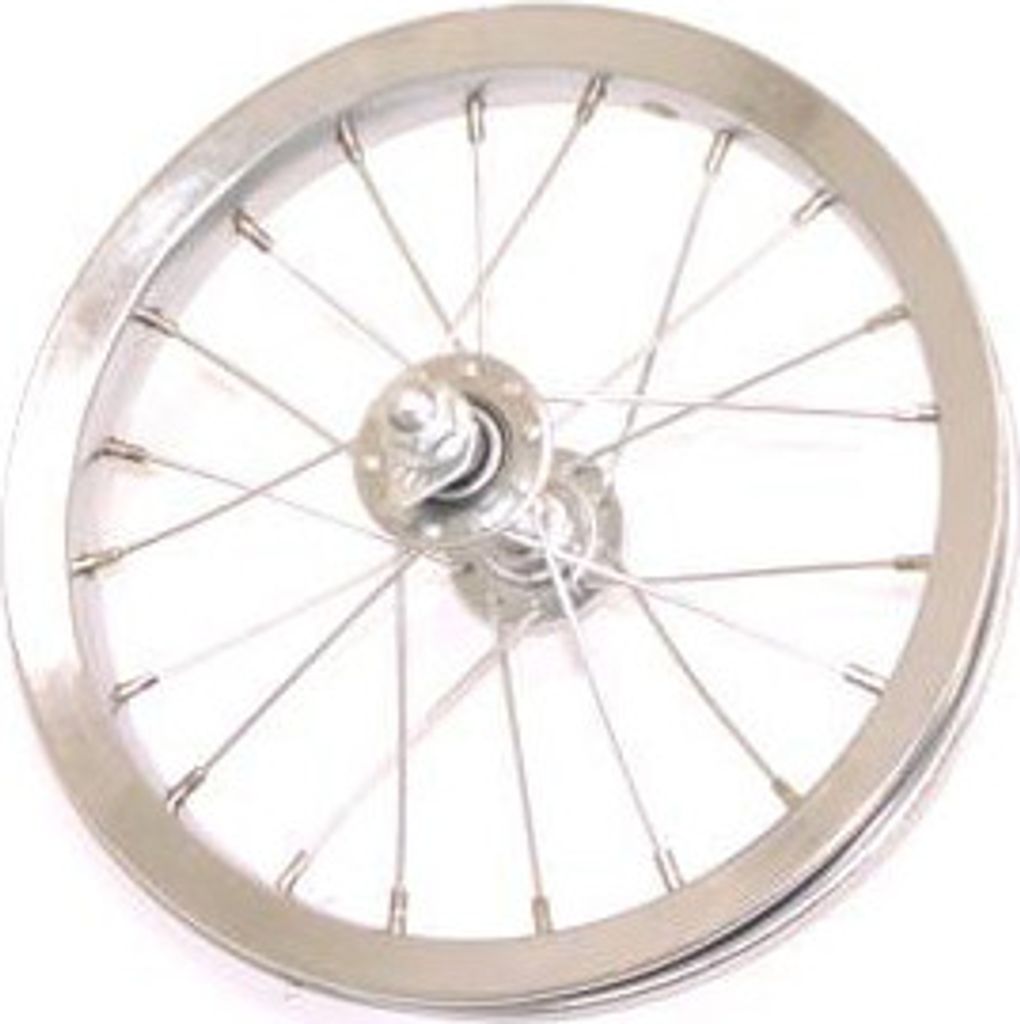 Vorderrad für Kinderfahrrad 12 Zoll x 2 1/4, Chrom, 83-85 Produktbild 