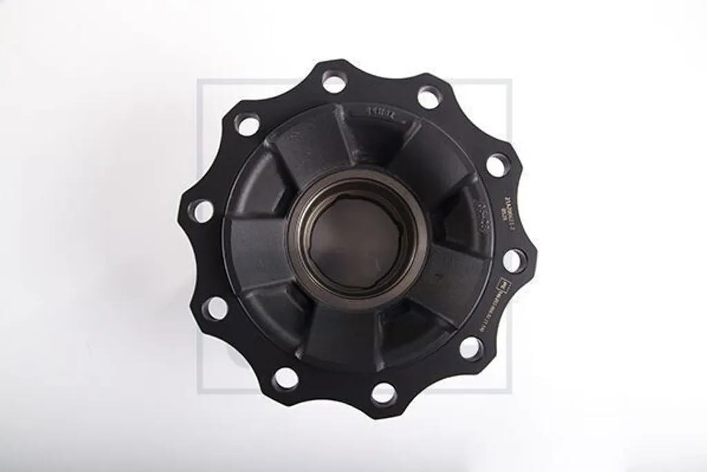 Moyeu de roue PETERS 146.053-00A haute résistance en fonte renforcée noir