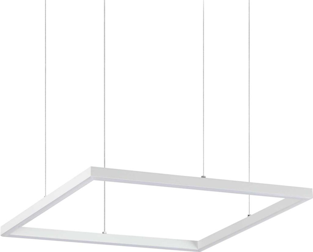 Moderne Hängeampel Aluminium-Material Kunststoff Weiß Led 33W 3000K