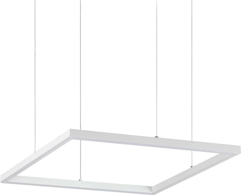 Lustre LED Moderne Oracle Blanc en Aluminium pour Salle à Manger